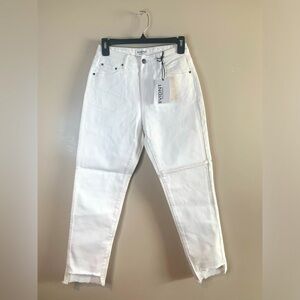 Anthropologie Evidnt White Orsay Slim Ankle Jeans